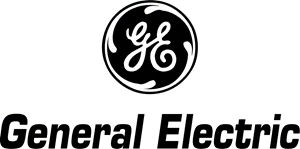 General Electric logo with circular "GE" emblem and text.