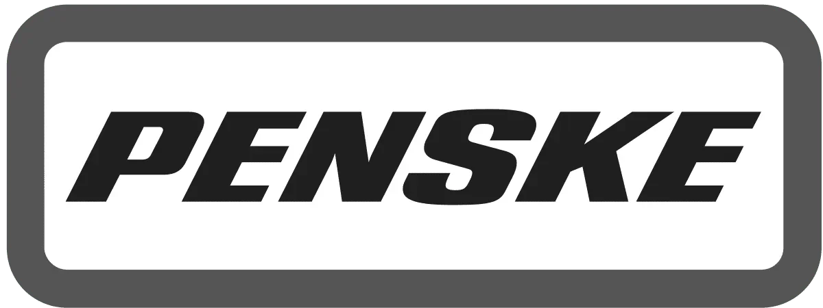 Logo with the word "PENSKE" in bold, black letters inside a gray-bordered rectangle.
